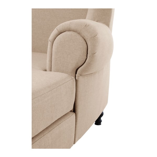 Poltrona Mareille Sand con orecchie marroni - Max Winzer-image-4