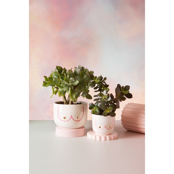 Coprivaso in ceramica ø 8 cm Girl Power – Sass & Belle-image-1