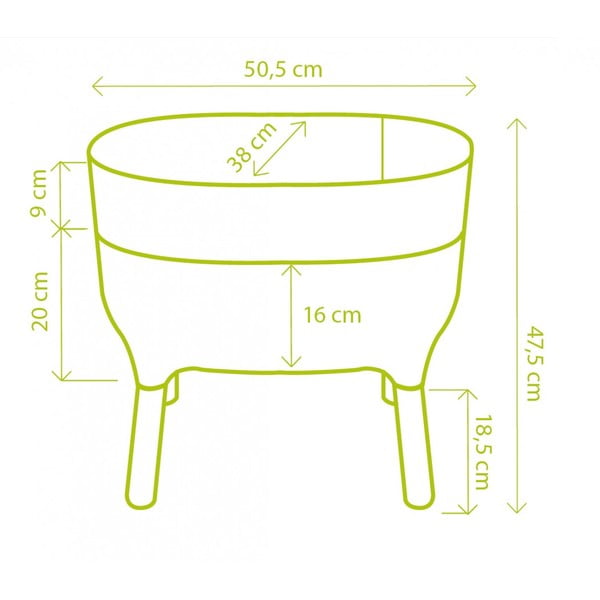 Vaso per coltivazione in plastica con sistema di auto-irrigazione Urbalive – Plastia-image-4