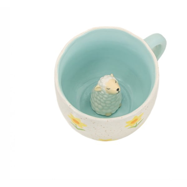 Tazza blu e color crema in porcellana 350 ml Surprise Sheep – Sass & Belle