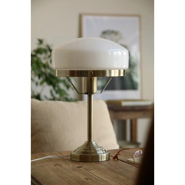 Lampada da tavolo color crema/color ottone (altezza totale 39 cm) Aurelia – Markslöjd-image-3