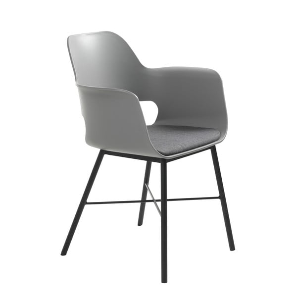 Sedia da pranzo Wrestler grigia Whistler - Unique Furniture