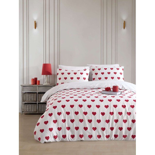 Set copripiumino e federa bianco per letto singolo 200x140 cm Chole  – Mijolnir