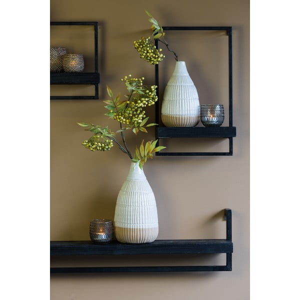 Scaffale in legno di abete nero opaco Maddison - Light & Living-image-1