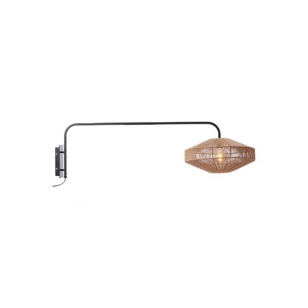 Lampada da parete di colore naturale in metallo con alimentazione a corrente ø 43 cm Lyra – Light & Living-image-2