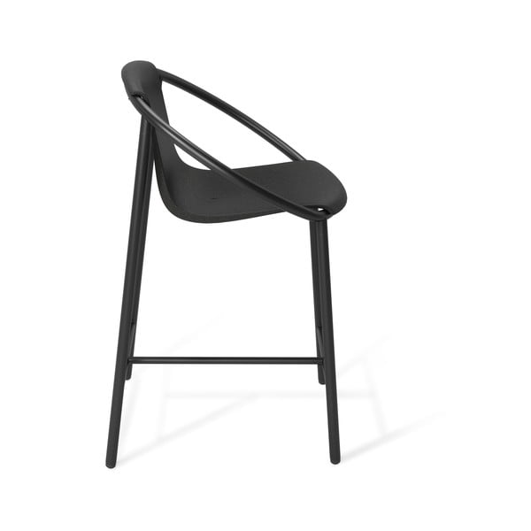 Sgabello da bar in plastica nera 90 cm Ringo - Umbra-image-3