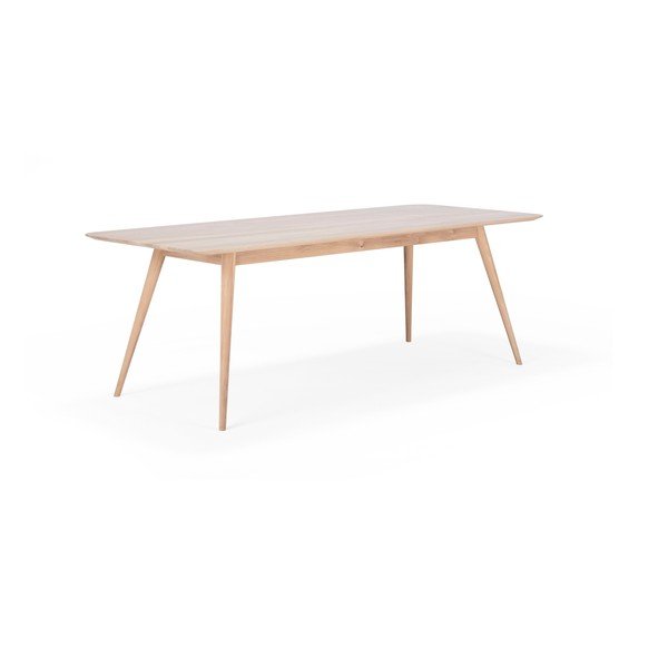 Tavolo da pranzo in legno massiccio di quercia , 220 x 90 cm Stafa - Gazzda-image-2
