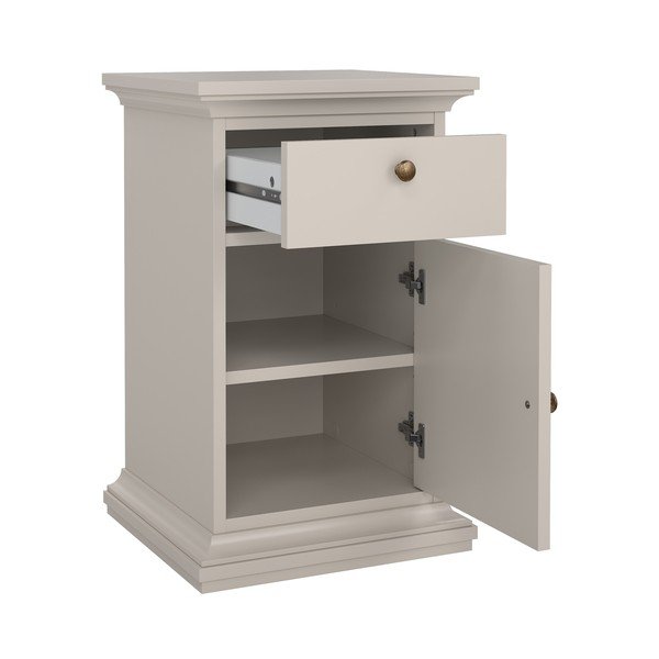 Comodino color crema Paris – Tvilum-image-2