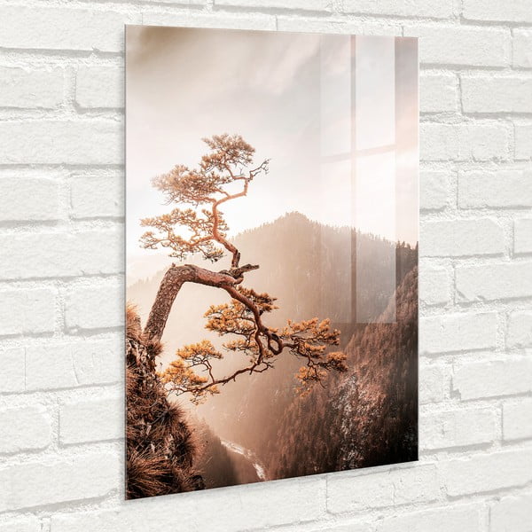 Dipinto su vetro 50x70 cm Brown Tree - Styler-image-4