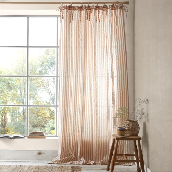 Tenda sottile color terracotta 140x183 cm Zanzibar Stripe – Pineapple Elephant-image-1