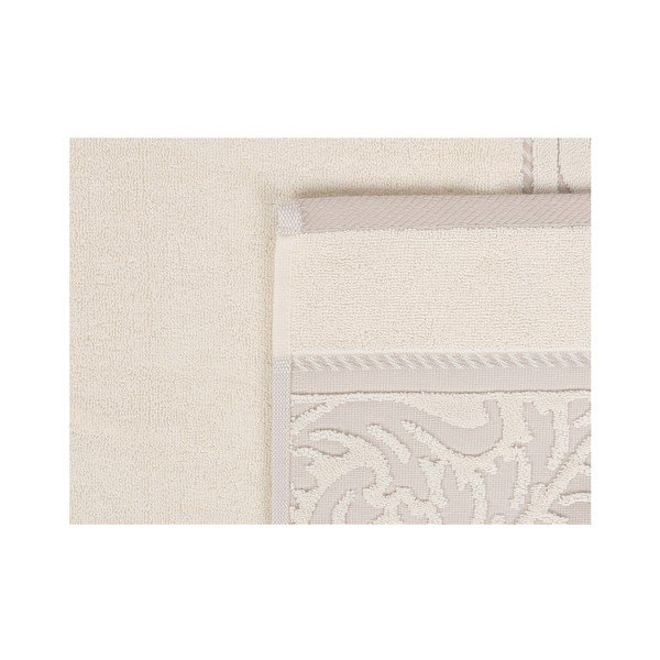 Set di 2 asciugamani in cotone beige , 50 x 90 cm Sultan - Foutastic-image-4