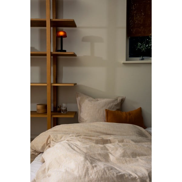 Lenzuolo singolo in cotone biologico 140x220 cm Monochrome Lines - JUNA-image-2