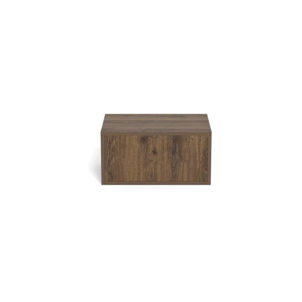 Comodino colore naturale scuro con effetto rovere da parete Palmdale – Actona-image-3