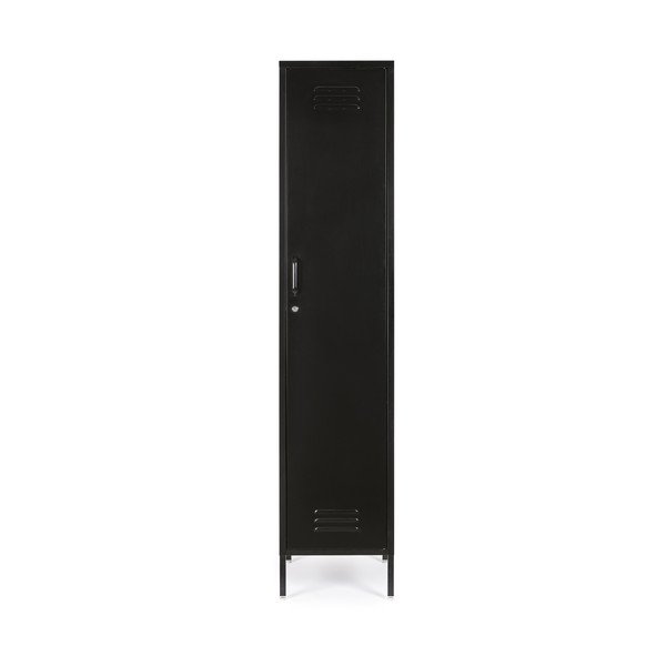 Armadietto nero in metallo con chiusura a chiave 38x185x46 cm Cambridge – Yes Everyday