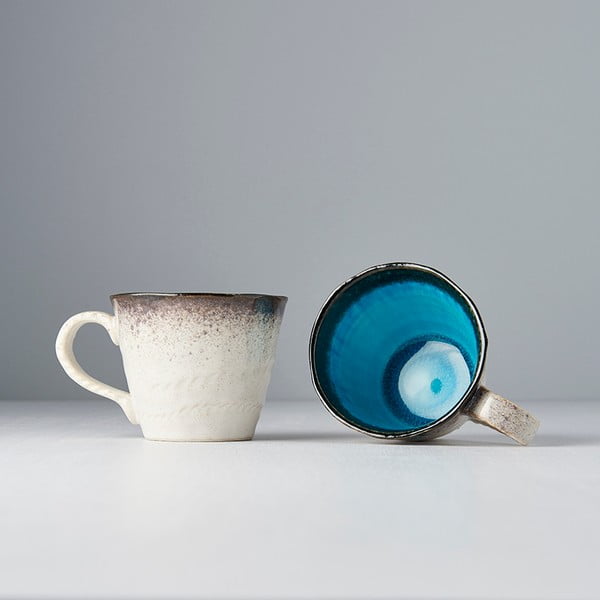 Tazza in ceramica blu e bianca, 250 ml - MIJ-image-4