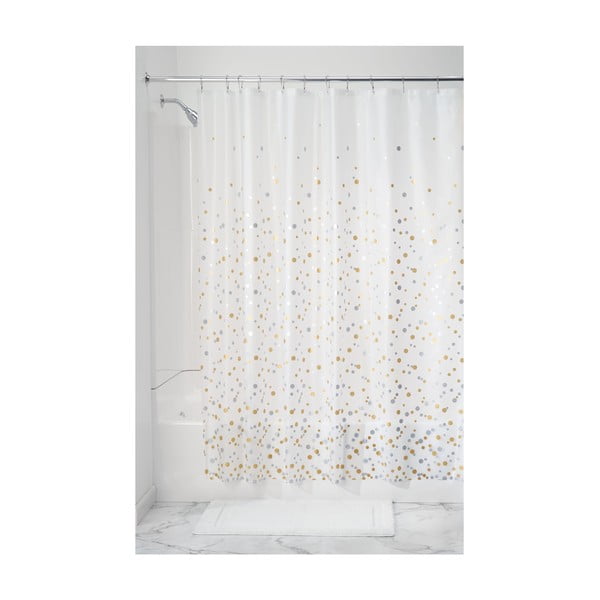 Tenda da doccia trasparente Confetti, 183 x 183 cm Peva - iDesign