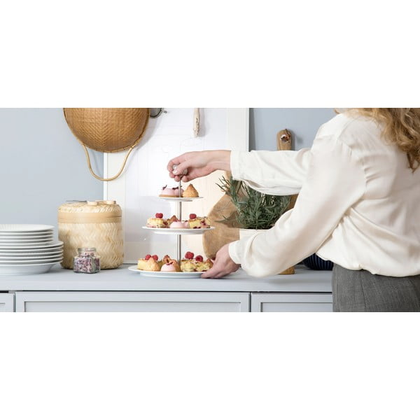 Hammershoi Etagere a tre livelli in porcellana bianca, ⌀ 28 cm Hammershøi - Kähler Design-image-3