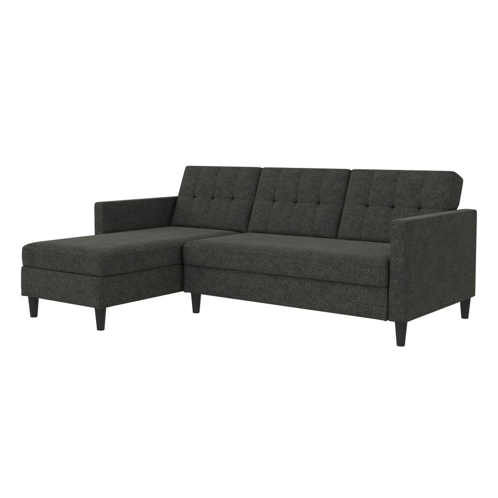 Divano letto grigio angolare Hartford - Støraa | Divani ad angolo