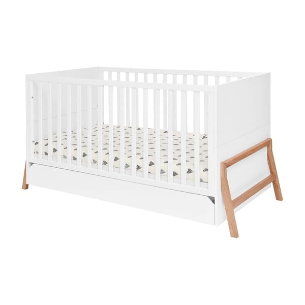 Lettino bianco con cassetto , 70 x 140 cm Lotta - BELLAMY