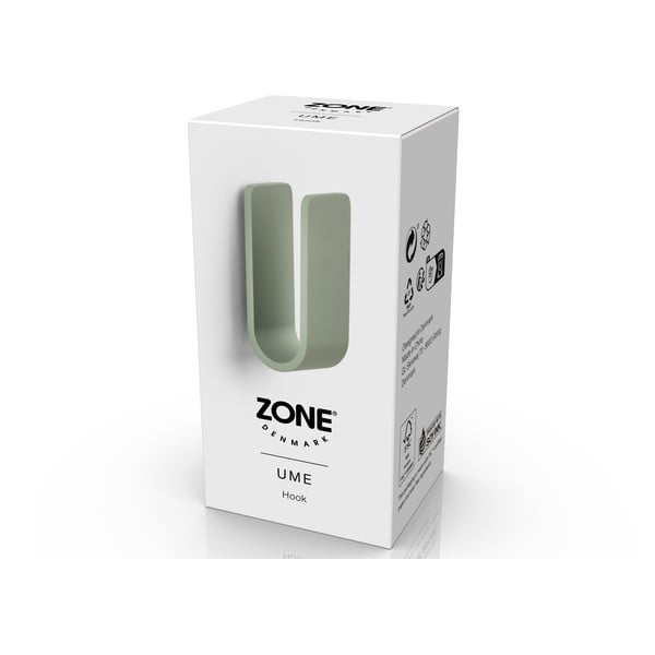 Gancio da parete verde polveroso in metallo Ume – Zone-image-2