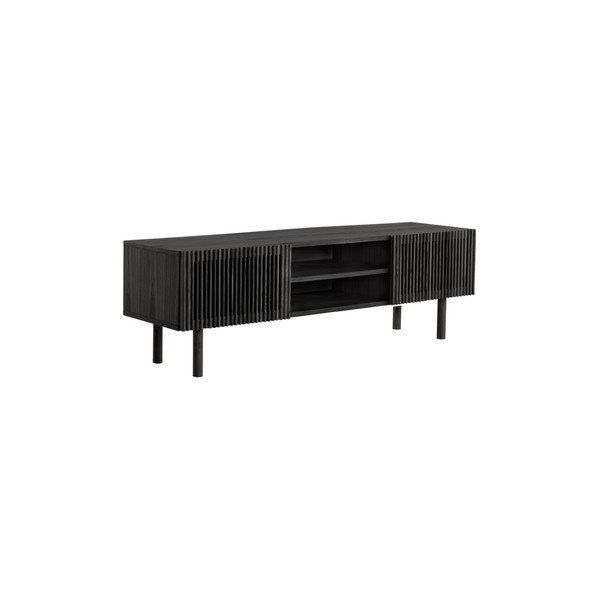 Mobile TV nero con effetto frassino 160x50x43 cm Sion – Jotex