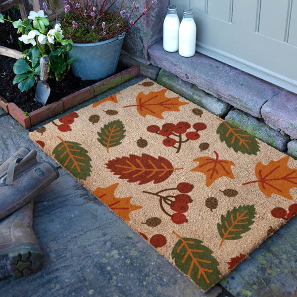 Zerbino in fibre di cocco 60x90 cm Autumn Leaves – Artsy Doormats-image-2