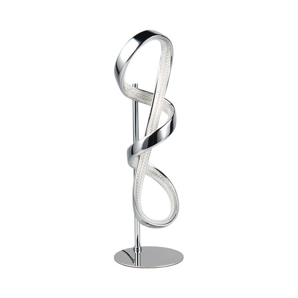 Lampada da tavolo a LED in argento (altezza 47 cm) Padua - Trio