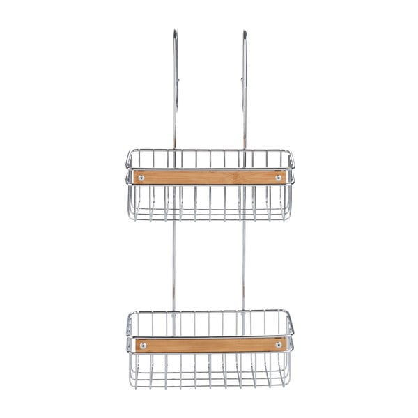 Mensola pensile per doccia a due piani in acciaio inossidabile Zerbo - Wenko-image-1