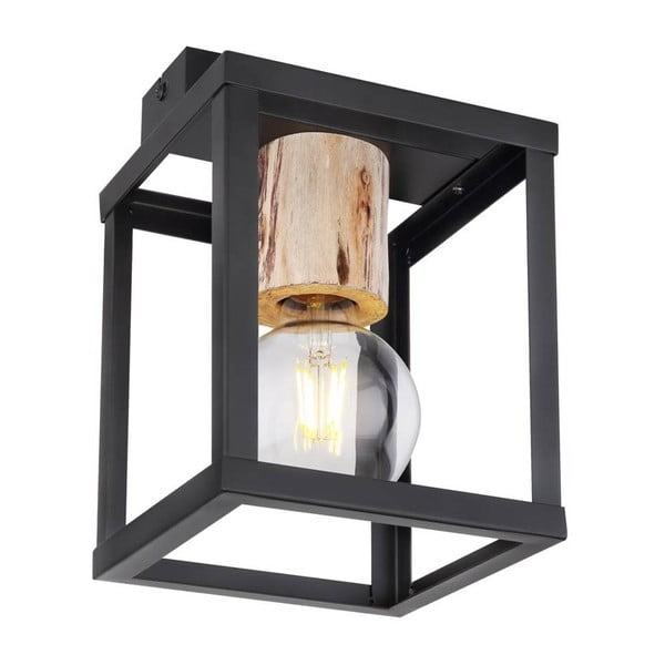 Lampada da soffitto nera 17x17 cm Retro - Candellux Lighting