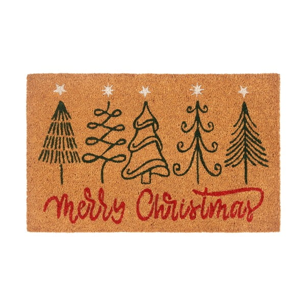 Zerbino in fibre di cocco a tema Natale 40x70 cm Merry Christmas – Hanse Home