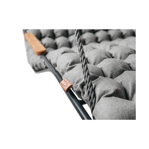 Dondolo massaggiante da esterno a due posti sospeso grigio scuro Vikos - Linda Vrňáková-image-3