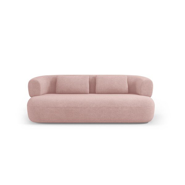 Divano rosa chiaro con rivestimento in bouclé 178 cm Jenny – Micadoni -image-2