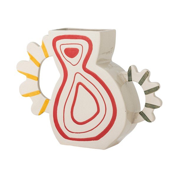 Vaso in gres dipinto a mano (altezza totale 26 cm) Samila – Bloomingville