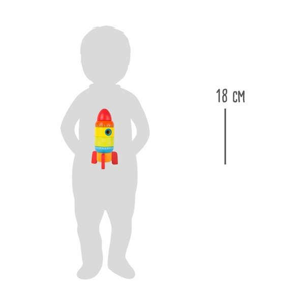 Gioco pieghevole in legno per bambini Rocket - Legler-image-4
