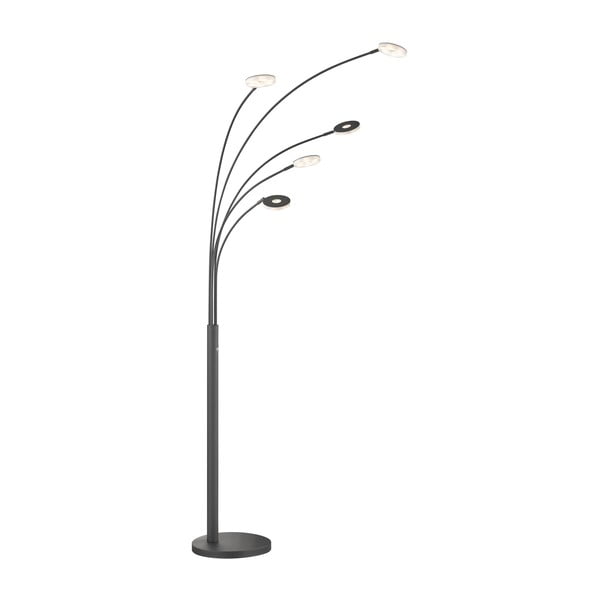 Lampada da terra con intensità regolabile nera (altezza 225 cm) Dent – Fischer & Honsel