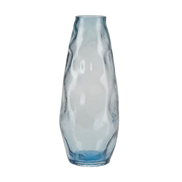 Vaso in vetro azzurro, altezza 28 cm - Bahne & CO