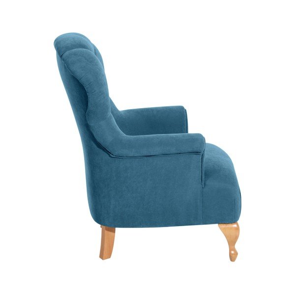 Poltrona blu petrolio Camilla Velor - Max Winzer-image-2