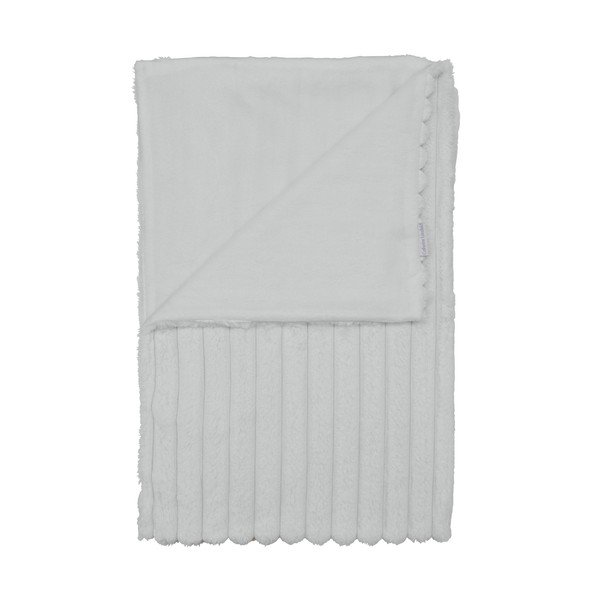 Coperta bianca in micropile 130x170 cm Cosy Ribbed – Catherine Lansfield