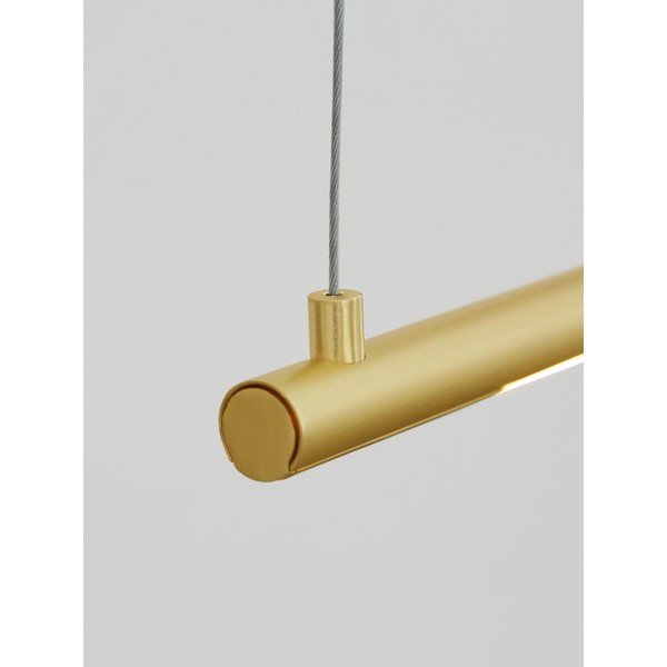 Lampadario LED color ottone in alluminio Elettra – Nova Luce-image-2