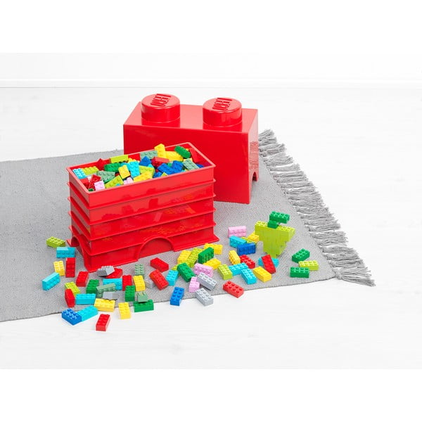 Scatola doppia rossa per l'archiviazione - LEGO®-image-3