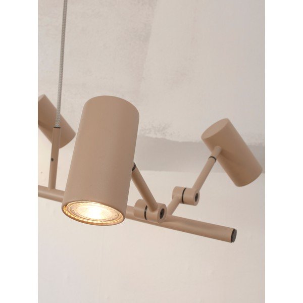 Lampada a sospensione beige con paralume in metallo Montreux - it's about RoMi-image-3