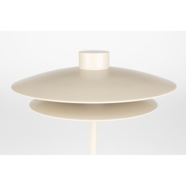Lampada da tavolo beige in metallo (altezza totale 32 cm) Wubbo – White Label-image-3