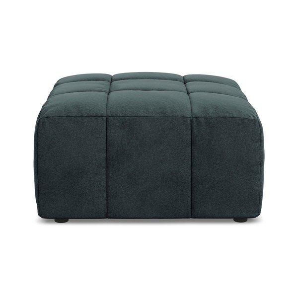 Poggiapiedi blu con rivestimento in velluto Aloha – Makamii