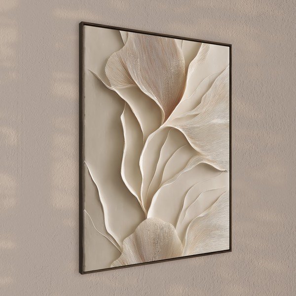 Dipinto stampato con cornice inclusa 60x80 cm Gentle Curves – Styler-image-1
