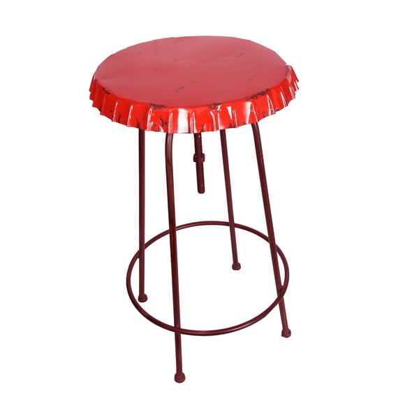 Tavolo in metallo Tabouret Rouge - Antic Line