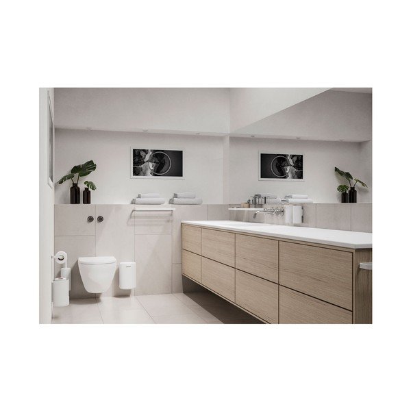 Mensola da bagno bianca , 22 x 11,4 cm Rim - Zone-image-1