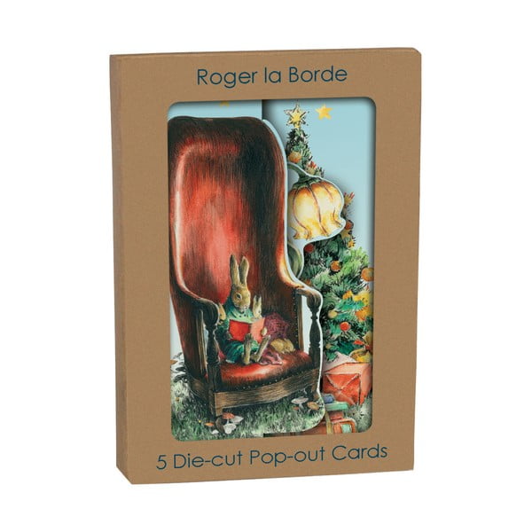 Balicí papíry v sadě 5 ks s vánočním motivem Mondoodle  – Roger la Borde-image-1