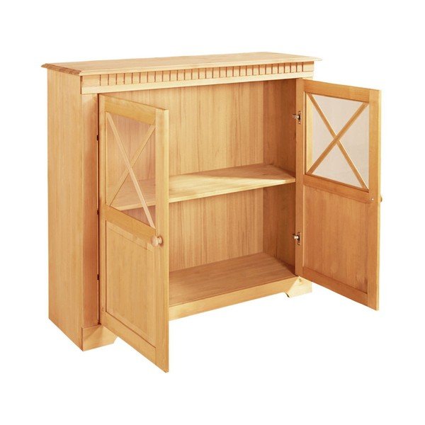 Vetrina in legno di pino in colore naturale 95x35 cm Lisa - Støraa-image-3