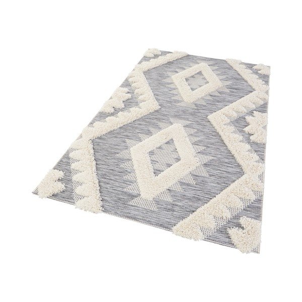 Tappeto grigio Handira Indian, 170 x 115 cm - Mint Rugs-image-1