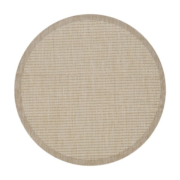 Tappeto tondo beige per esterni ø 120 cm Giza - Ayyildiz Carpets